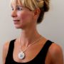 Serengeti Silver Necklace on Super Model